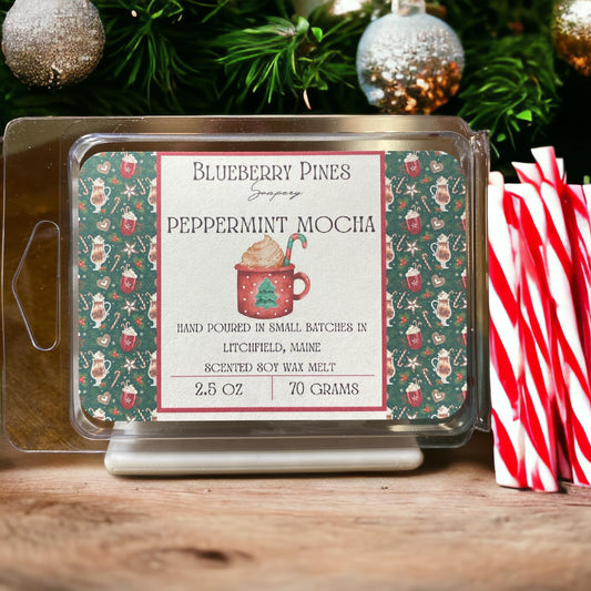 Close your eyes and imagine the invigorating embrace of cool peppermint swirling with the decadent richness of velvety mocha. Our Peppermint Mocha wax melts are a symphony for the senses, creating an ambiance that's both refreshing and indulgent.