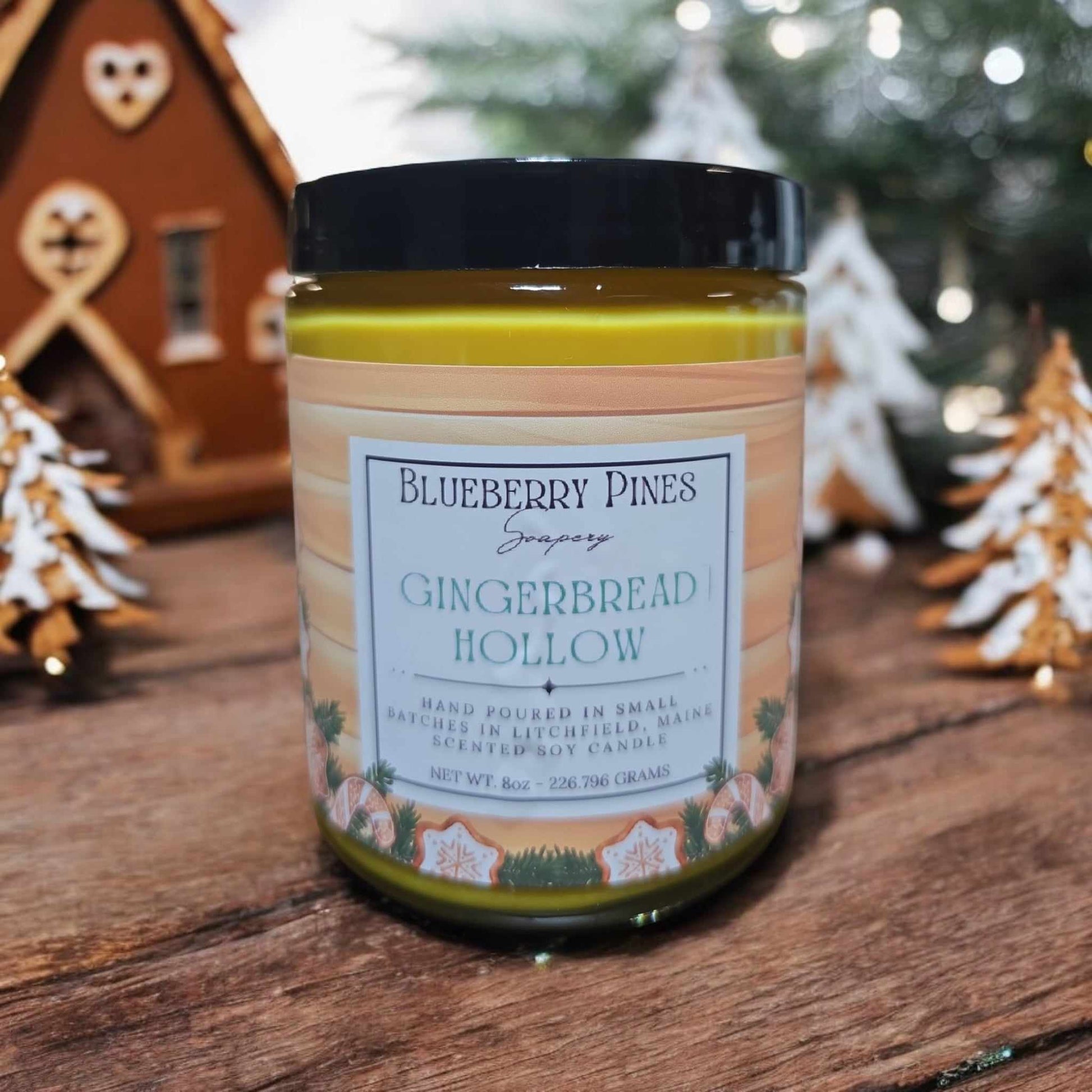 Step into the enchanting world of Gingerbread Hollow, where the cozy warmth of gingerbread meets the earthy essence of a winter forest. This candle blends the spicy sweetness of ginger, nutmeg, and cinnamon with the grounding depth of woodsy notes, evoking the scent of a rustic cabin adorned with freshly baked gingerbread. Perfect for bringing a festive, comforting touch to any space, Gingerbread Hollow fills your home with the nostalgic aroma of holiday treats nestled in the heart of the woods.

8oz

