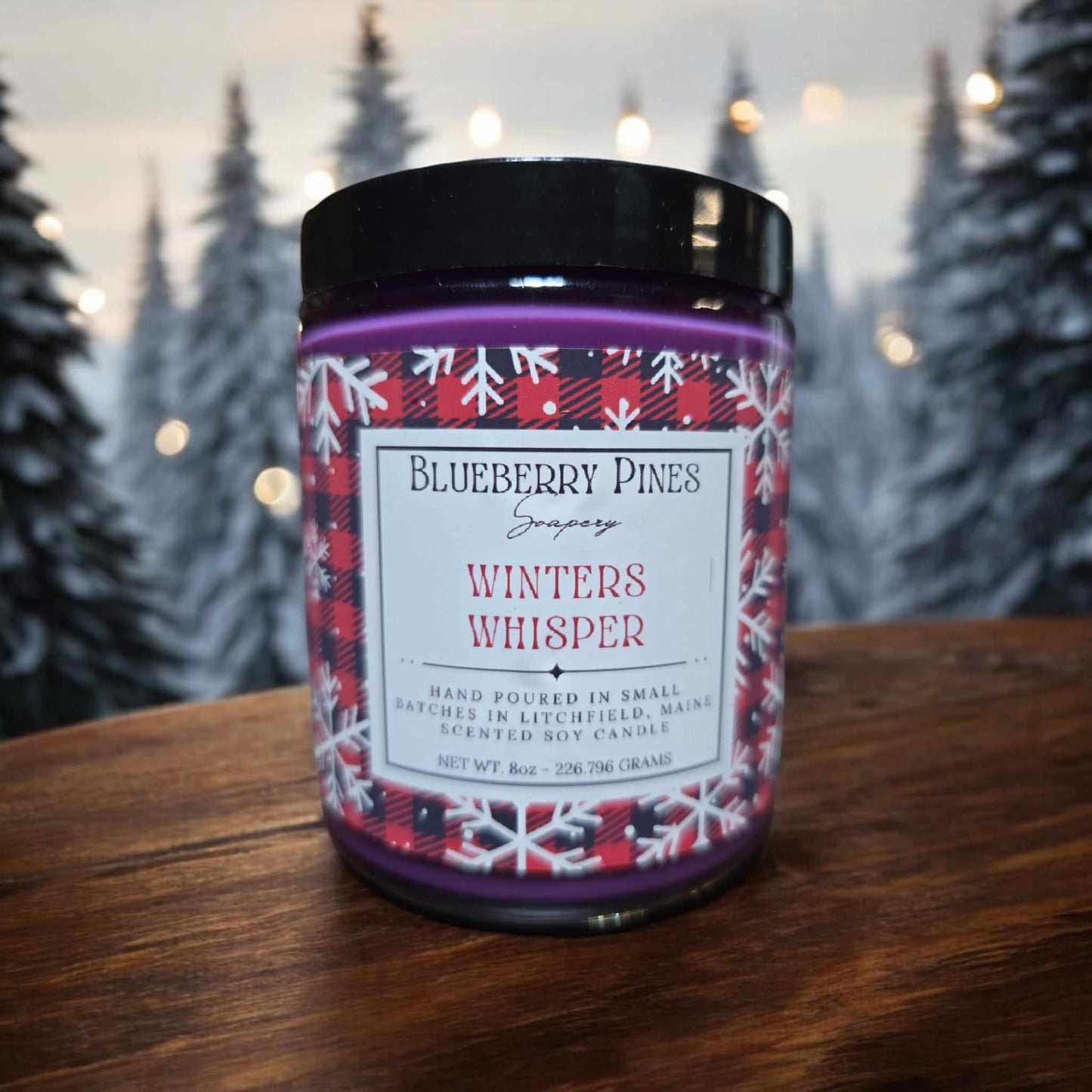 Winter’s Whisper envelops you in the gentle embrace of golden pear and warm clove. The sweet, juicy notes of ripe pear blend effortlessly with the subtle spice of clove, creating a cozy, layered fragrance that evokes the quiet beauty of winter. Perfect for adding a touch of seasonal warmth and elegance, this candle brings to mind crisp winter air, hints of spice, and the soft glow of candlelight in a serene setting.

8oz

All of our candles are hand-poured in small batches. Due to this, the color may vary.