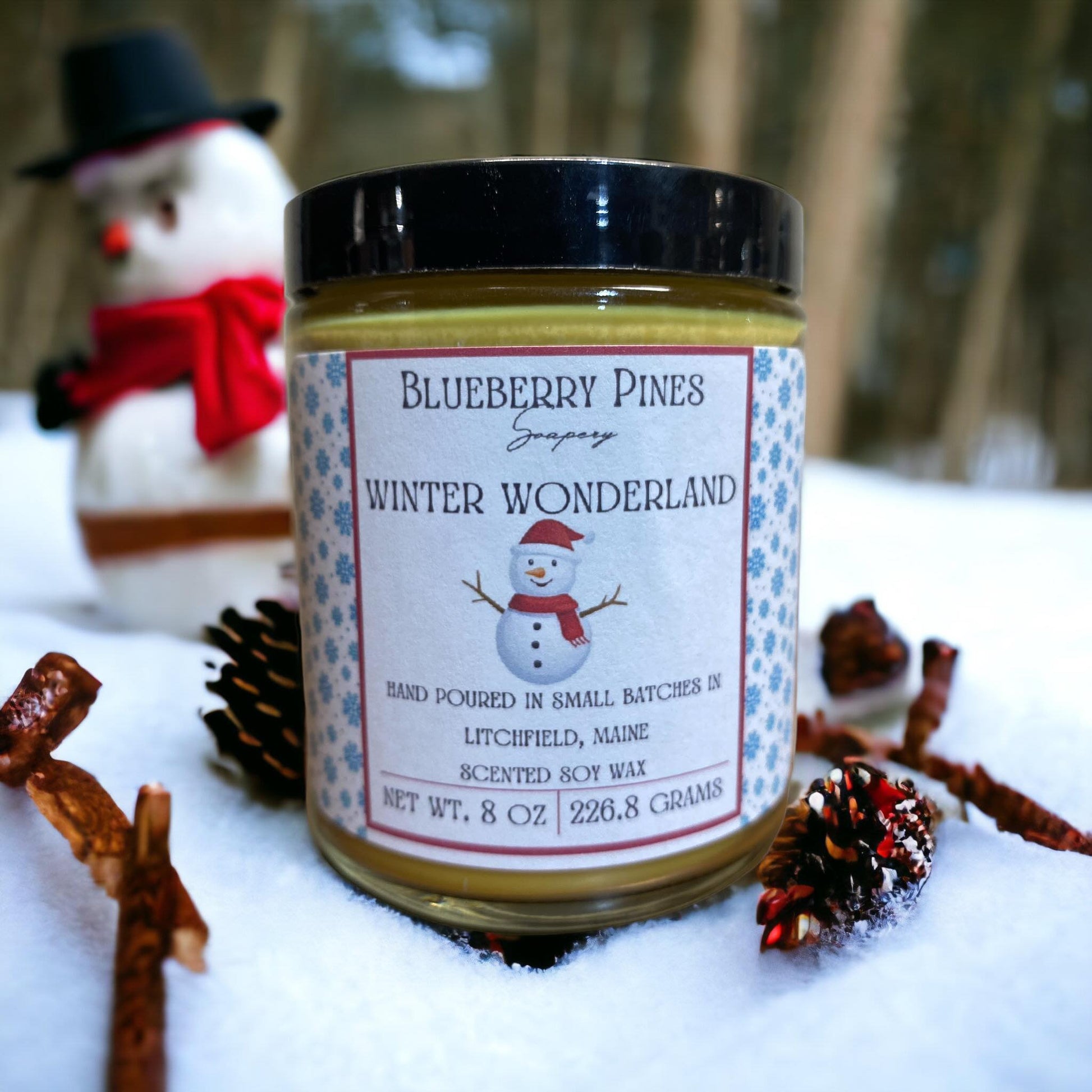 When you light a Winter Wonderland candle, the combination of these elements creates a harmonious and well-balanced fragrance. It's like stepping into a cozy winter cabin, where the sweet scent of vanilla mingles with the cool, crisp air and the subtle warmth of wood. This type of candle is often chosen for its ability to evoke a comforting and sophisticated atmosphere, making it a popular choice for various settings, from living rooms to bedrooms.